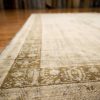 6′ x 10′ Beige Fine Hand-Knotted Turkish Oushak Rug – Vintage Wool