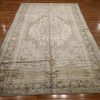 7′ x 11′ Beige Fine Hand-Knotted Turkish Oushak Rug – Vintage Wool