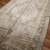 7′ x 11′ Beige Fine Hand-Knotted Turkish Oushak Rug – Vintage Wool