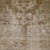 7′ x 11′ Beige Fine Hand-Knotted Turkish Oushak Rug – Vintage Wool