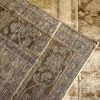 7′ x 11′ Beige Fine Hand-Knotted Turkish Oushak Rug – Vintage Wool