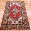 4′ x 6′ Red Fine Hand-Knotted Turkish Oushak Rug – Traditional Wool