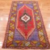 4′ x 7′ Red Fine Hand-Knotted Turkish Oushak Rug – Traditional Wool