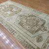 7′ x 14′ Beige Fine Hand-Knotted Turkish Anatolian Rug – Vintage Antique Washed Wool