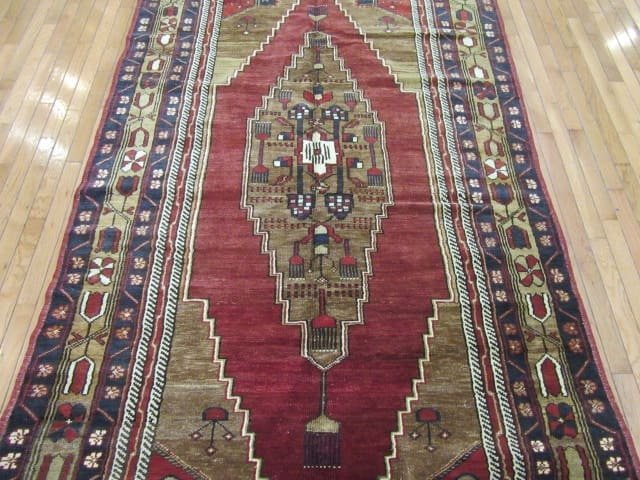 5’x10′ Turkish Oushak Red Vintage Rug Traditional Wool