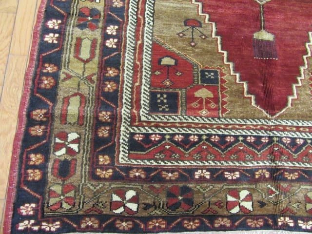 5’x10′ Turkish Oushak Red Vintage Rug Traditional Wool