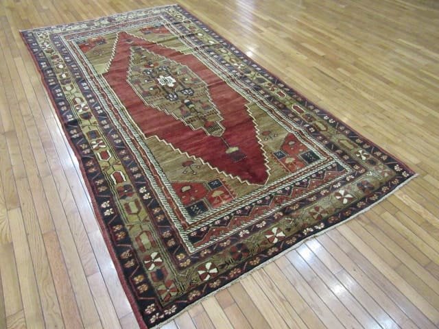 5’x10′ Turkish Oushak Red Vintage Rug Traditional Wool