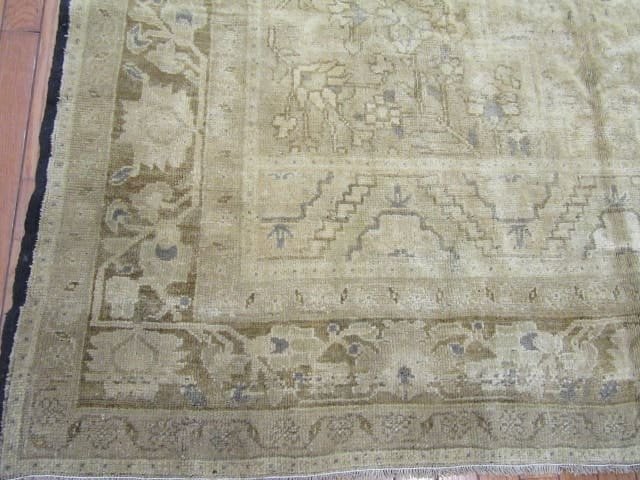 6′ x 11′ Turkish Oushak Neutral Vintage Rug Transitional Wool