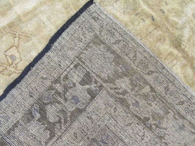 6′ x 11′ Turkish Oushak Neutral Vintage Rug Transitional Wool