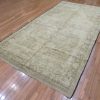 6′ x 11′ Turkish Oushak Neutral Vintage Rug Transitional Wool