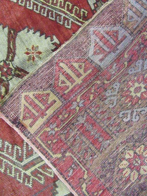5′ x 12′ Turkish Oushak Red Vintage Runner Rug Traditional Wool
