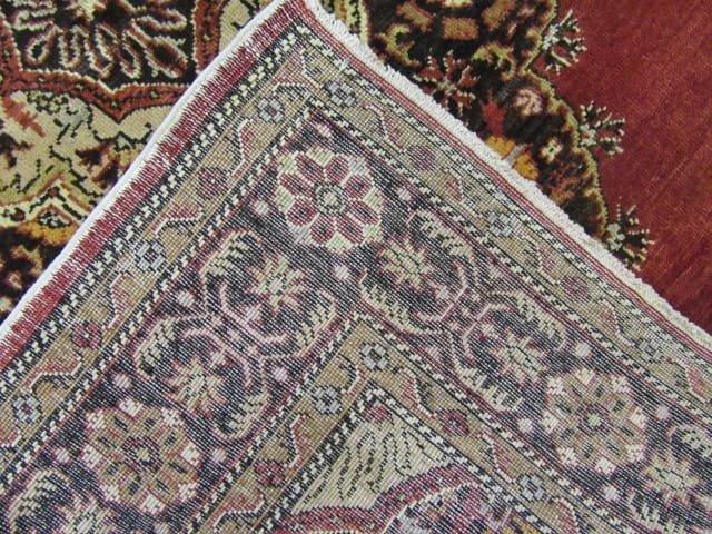 5′ x 16′ Turkish Oushak Burgundy Vintage Runner Rug Traditional Wool