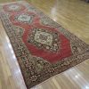 5′ x 16′ Turkish Oushak Burgundy Vintage Runner Rug Traditional Wool