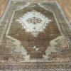 7′ x 10′ Turkish Brown Vintage Rug Transitional Wool