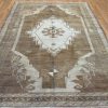 7′ x 10′ Turkish Brown Vintage Rug Transitional Wool