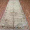 5′ x 14′ Muted Sage and Gold Hand-Knotted Vintage Turkish Oushak Runner – Traditional Wool