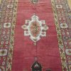 5′ x 13′ Turkish Oushak Red Vintage Rug Traditional Wool