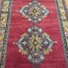 5′ x 12′ Turkish Oushak Red Vintage Rug Traditional Wool