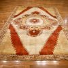 8′ x 11′ Beige Fine Hand-Knotted Turkish Oushak Rug – Vintage Wool