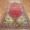 5×11 Turkish Red Vintage Rug Traditional Tribal Wool