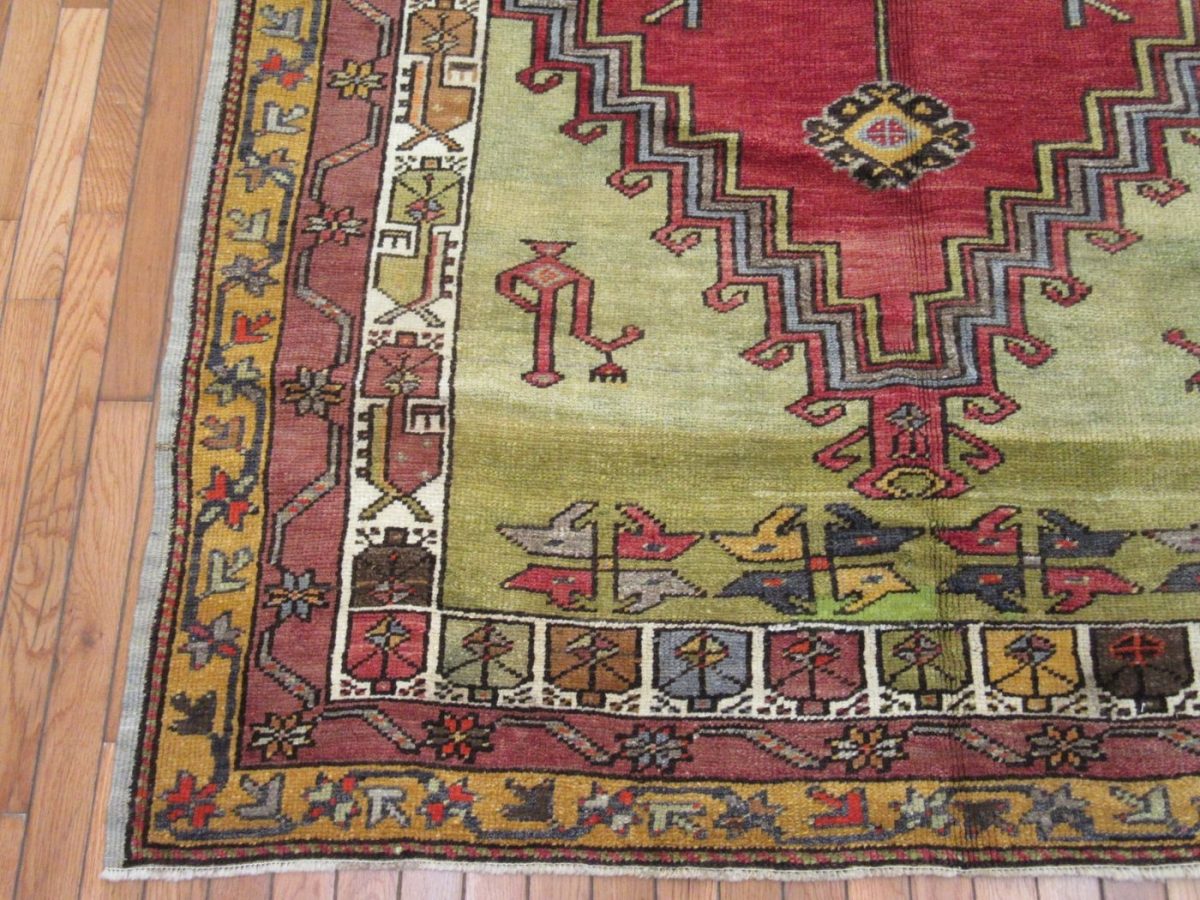 5×11 Turkish Red Vintage Rug Traditional Tribal Wool