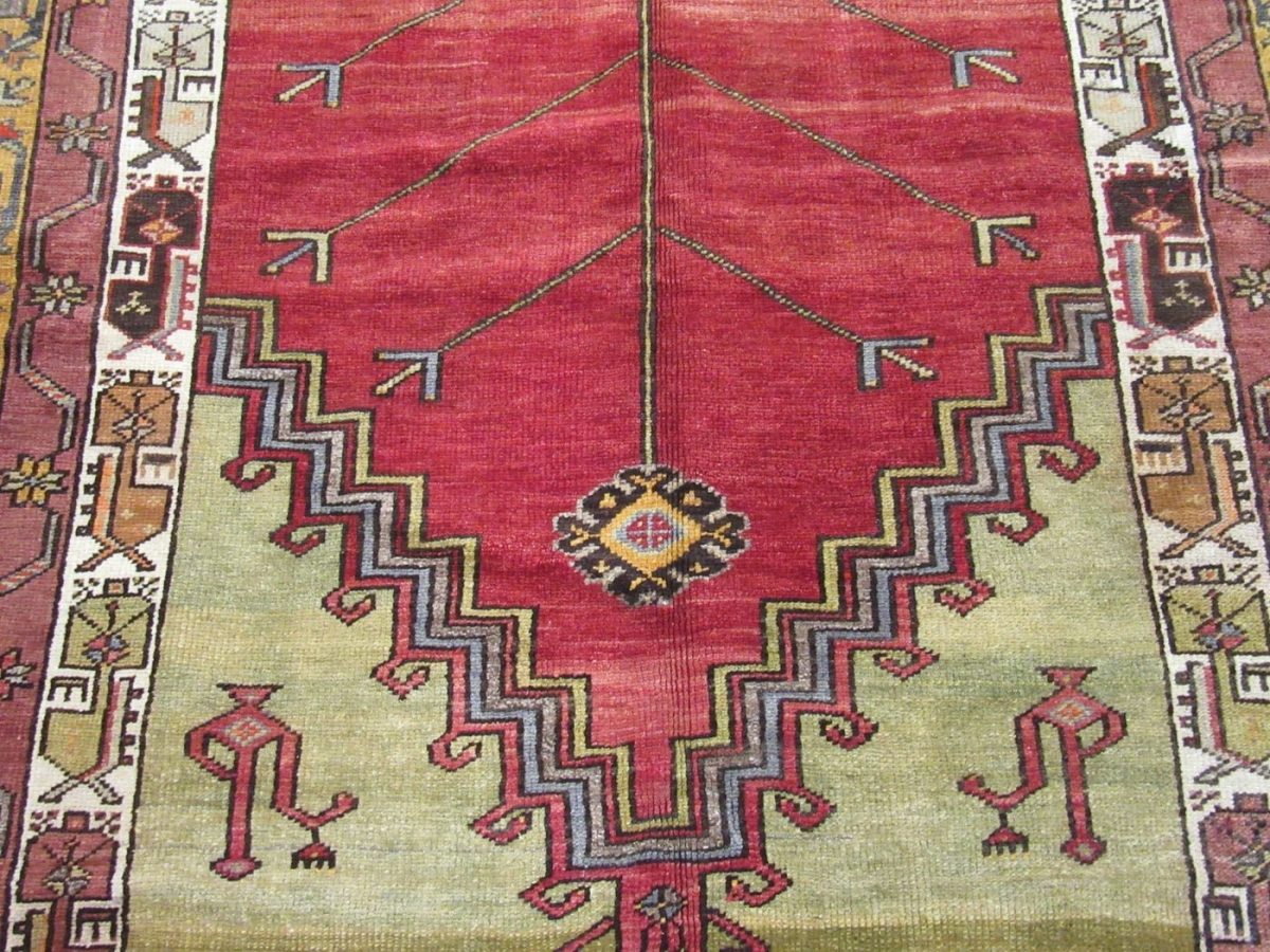 5×11 Turkish Red Vintage Rug Traditional Tribal Wool