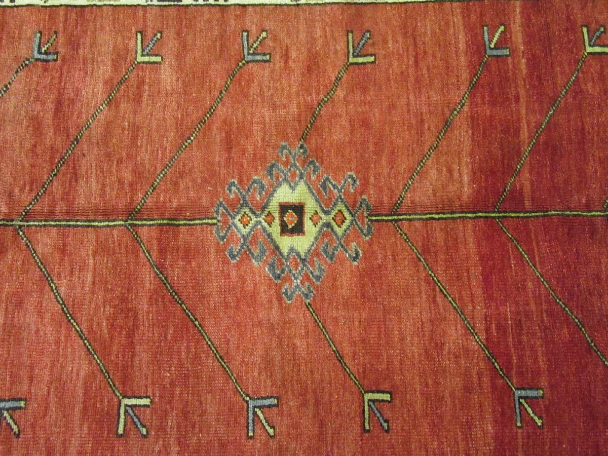 5×11 Turkish Red Vintage Rug Traditional Tribal Wool