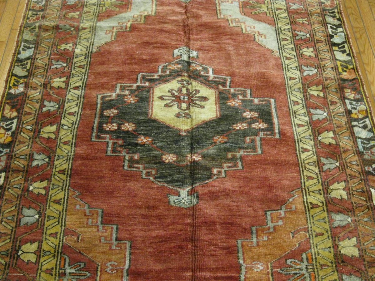5×10 Turkish Red Vintage Wide Runner Rug Wool