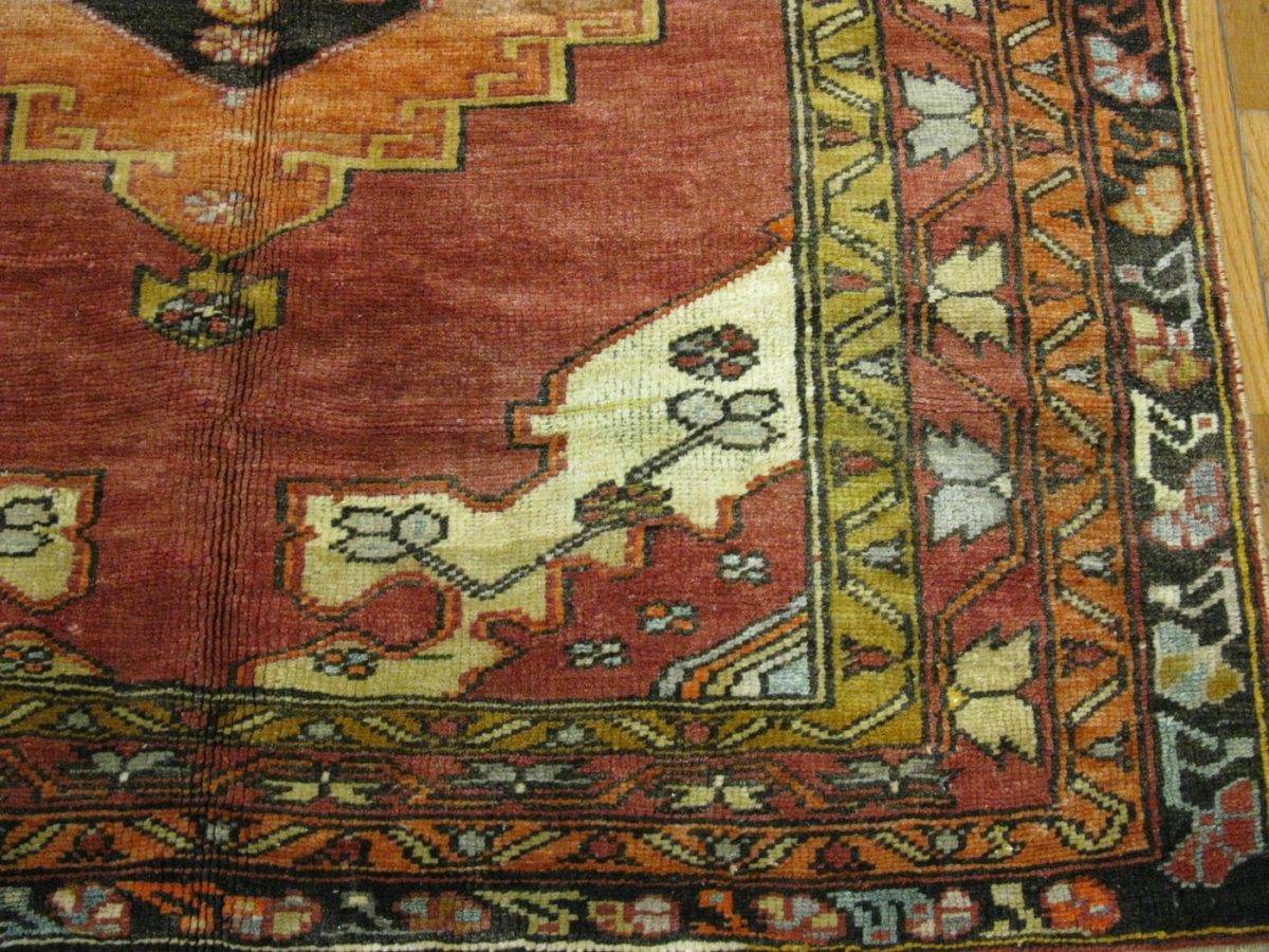 5×10 Turkish Red Vintage Wide Runner Rug Wool