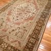 7′ x 12′ Beige Fine Hand-Knotted Turkish Oushak Rug – Vintage Wool