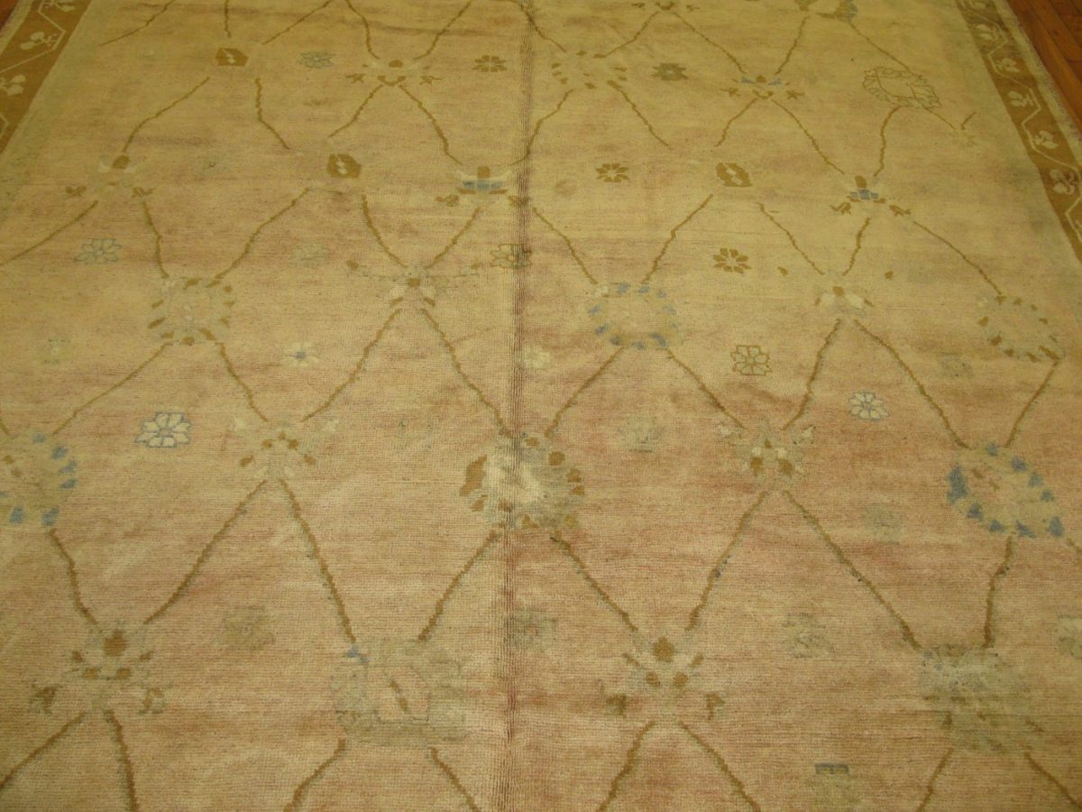8′ x 12′ Turkish Kars Beige Vintage Rug – Transitional Hand-Knotted Wool - 2 8′ x 12′ Turkish Kars Beige Vintage Rug – Transitional Hand-Knotted Wool
