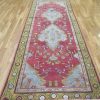 5′ x 12′ Turkish Red Vintage Runner Rug – Traditional Hand-Knotted Wool