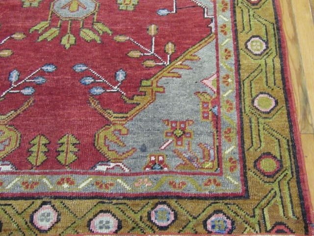 5′ x 12′ Turkish Red Vintage Runner Rug – Traditional Hand-Knotted Wool