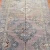5′ x 12′ Vintage Turkish Oushak Soft Green Runner Rug – Hand-Knotted Wool