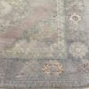 5′ x 12′ Vintage Turkish Oushak Soft Green Runner Rug – Hand-Knotted Wool