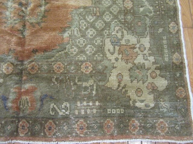 5′ x 10′ Turkish Oushak Blue-Gray Vintage Anatolian Rug – Traditional Hand-Knotted Wool