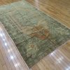 5′ x 10′ Turkish Oushak Blue-Gray Vintage Anatolian Rug – Traditional Hand-Knotted Wool