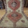 3′ x 13′ Beige Fine Hand-Knotted Vintage Turkish Oushak Runner – Traditional Wool
