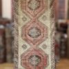 3′ x 13′ Beige Fine Hand-Knotted Vintage Turkish Oushak Runner – Traditional Wool