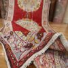 4′ x 15′ Red Fine Hand-Knotted Vintage Turkish Oushak Runner – Traditional Wool