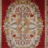4′ x 15′ Red Fine Hand-Knotted Vintage Turkish Oushak Runner – Traditional Wool