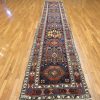 3′ x 17′ Antique Persian Heriz Navy Rust Tribal Runner Rug – Traditional Hand-Knotted Wool