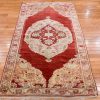 4′ x 6′ Red Fine Hand-Knotted Turkish Oushak Rug – Traditional Wool