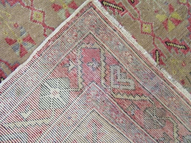 5′ x 11′ Turkish Oushak Sage All-Over Pattern Rug – Vintage Hand-Knotted Wool