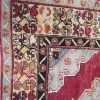 5′ x 12′ Vintage Turkish Oushak Red Double Medallion Runner Rug – Traditional Hand-Knotted Wool