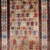4′ x 10′ Beige Fine Hand-Knotted Caucasian Shirvan Runner – Traditional Wool