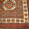 4′ x 10′ Caucasian Kazak Brick Red Geometric Runner Rug – Traditional Wool