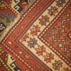 4′ x 10′ Caucasian Kazak Brick Red Geometric Runner Rug – Traditional Wool