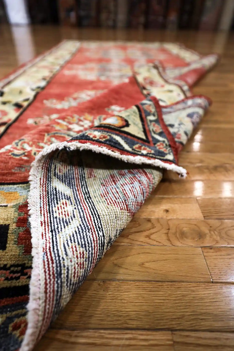 5′ x 11′ Red Fine Hand-Knotted Turkish Oushak Runner – Traditional Wool