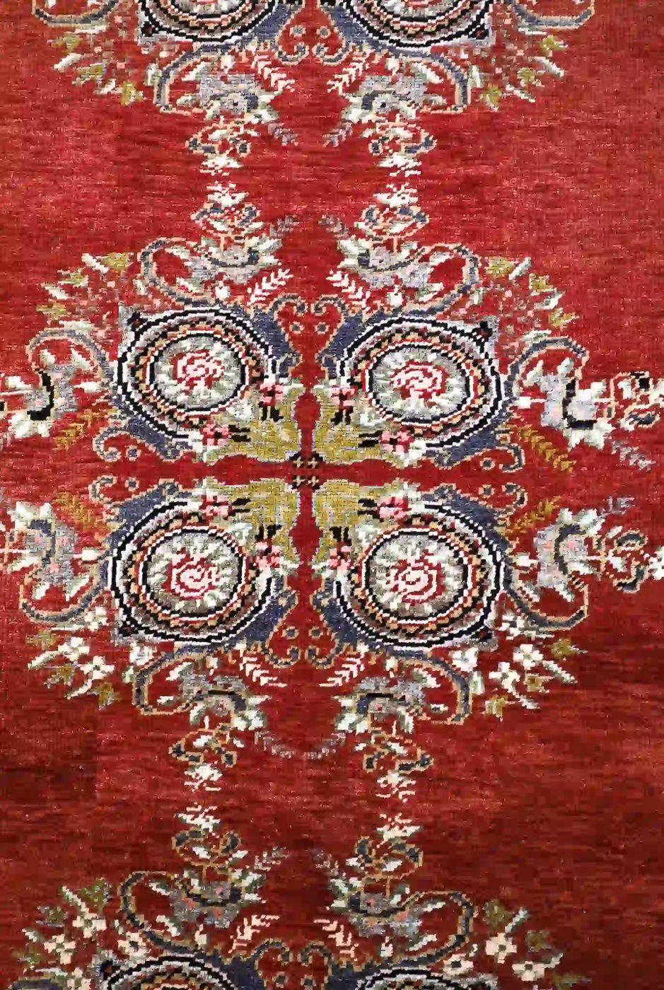 5′ x 11′ Red Fine Hand-Knotted Turkish Oushak Runner – Traditional Wool
